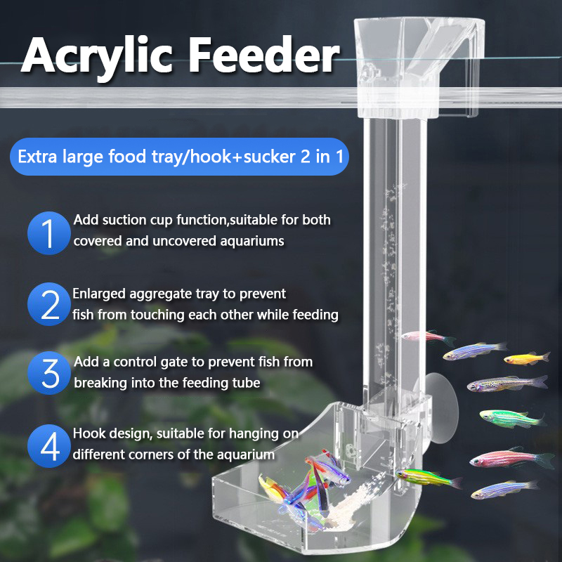 Aquarium Acrylic Feeding tube  - đánh giá và giá Aquarium Fish Variety