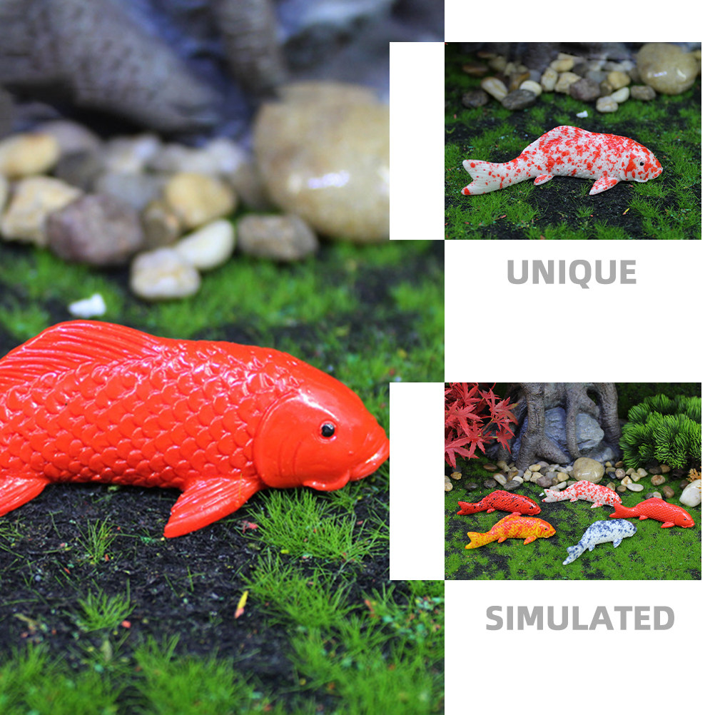 5Pcs Mini Koi Fish Artificial  - đánh giá và giá Aquarium Fish Koi