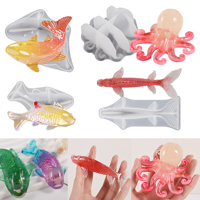 3D Koi Fish Shaped Epoxy Resin - đánh giá và giá Aquarium Fish Koi