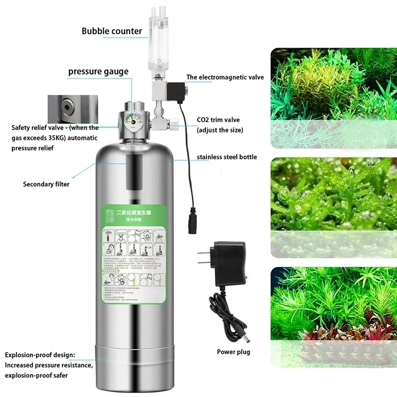 Aquarium CO2 Generator 2L DIY  - đánh giá và giá Aquarium Fish Quarantine