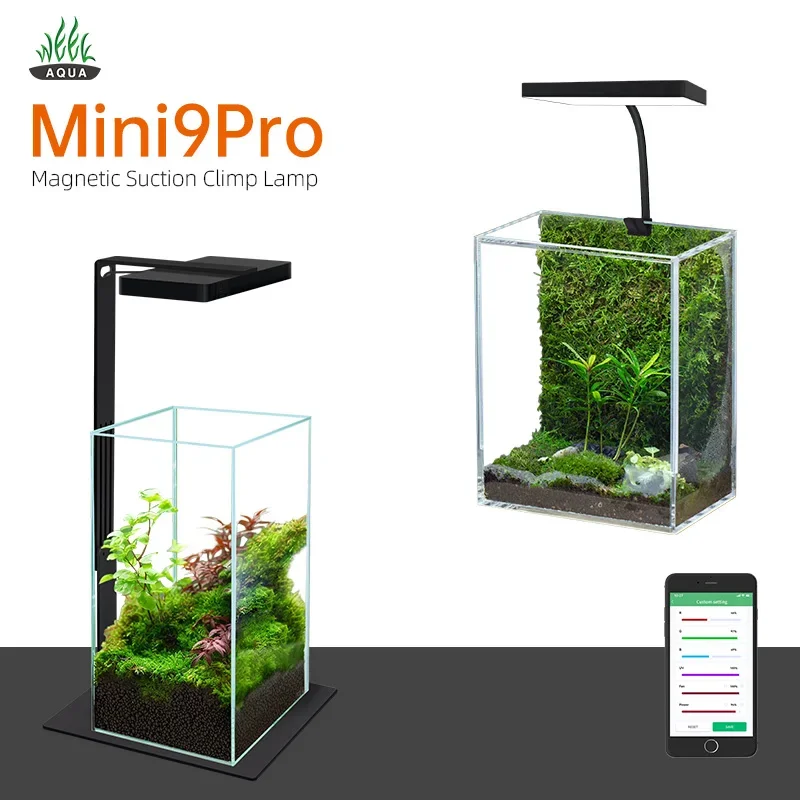 WEEK AQUA Mini 9 Pro USB Nano  - đánh giá và giá Aquarium Fish Light Lamp