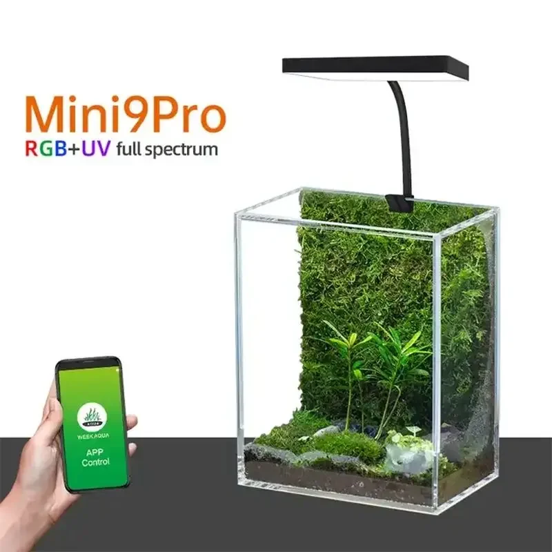 WEEK AQUA Mini 9 Pro USB Nano  - đánh giá và giá Aquarium Fish Light Lamp
