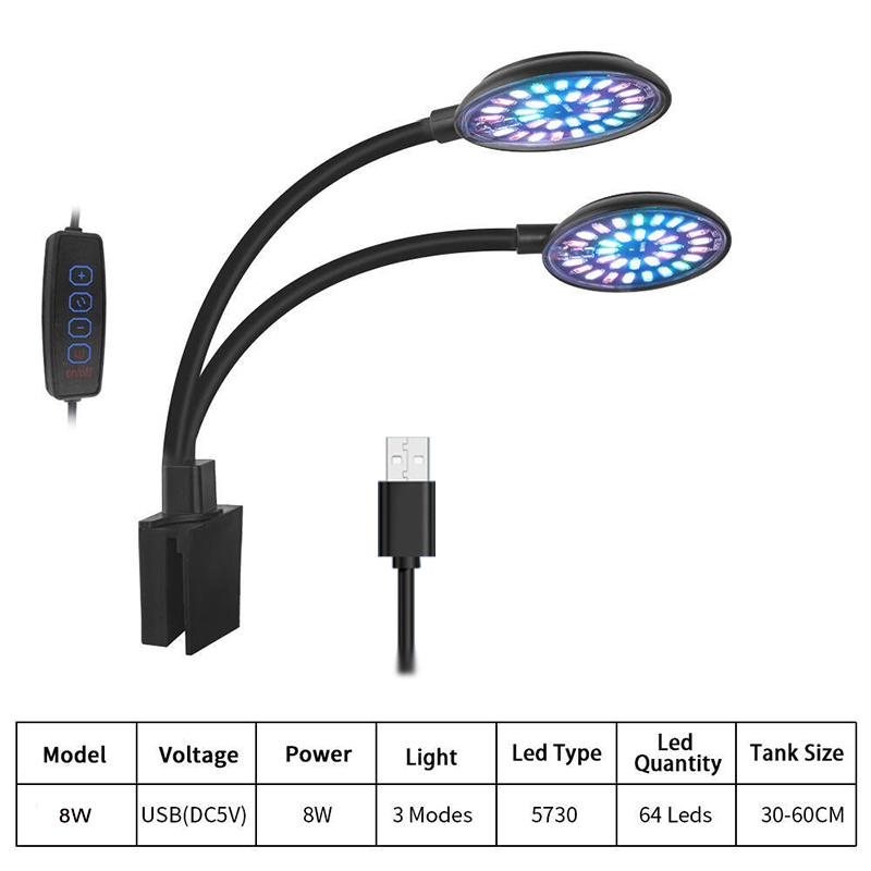 USB Aquarium LED Light Fish Ta - đánh giá và giá Aquarium Fish Light Lamp