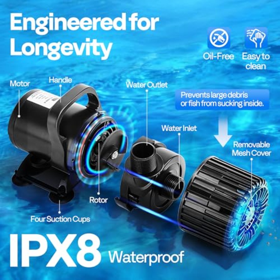 Electric 120W Submersible Wate - đánh giá và giá Aquarium Fish Koi