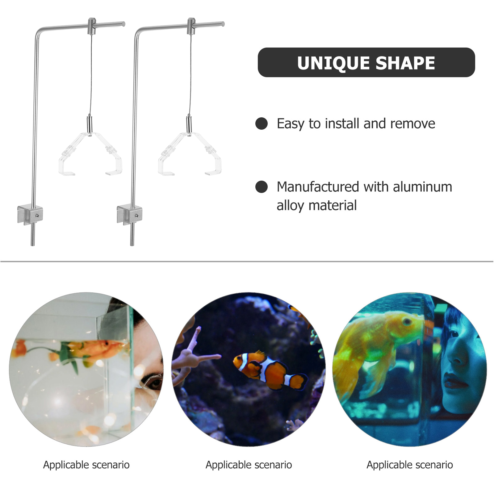 2pcs Aquarium Light Holder Wit - đánh giá và giá Aquarium Fish Light Lamp