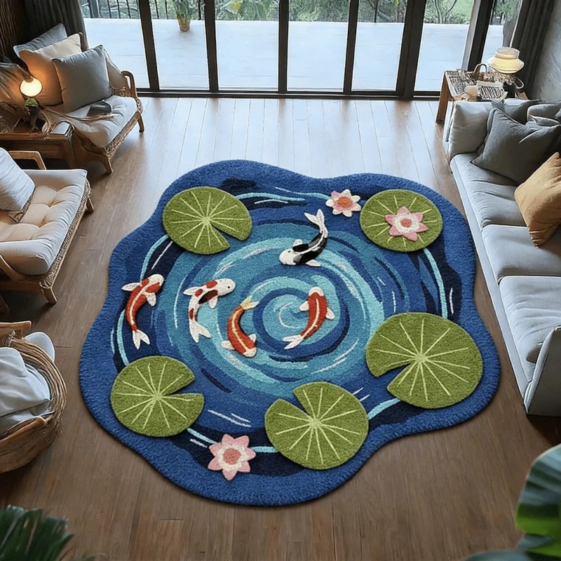 VIKAMA Koi Fish Pond Print Irr - đánh giá và giá Aquarium Fish Koi