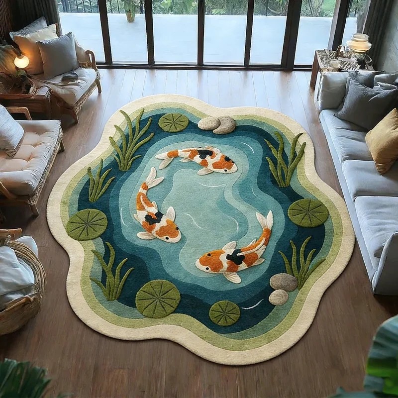 VIKAMA Koi Fish Pond Print Irr - đánh giá và giá Aquarium Fish Koi