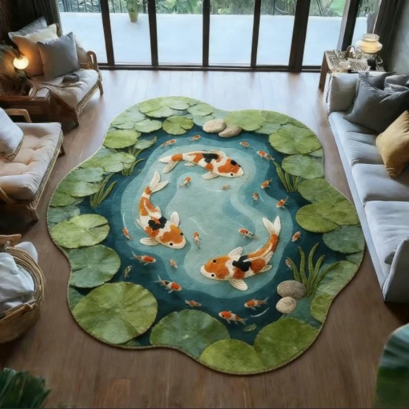 VIKAMA Koi Fish Pond Print Irr - đánh giá và giá Aquarium Fish Koi