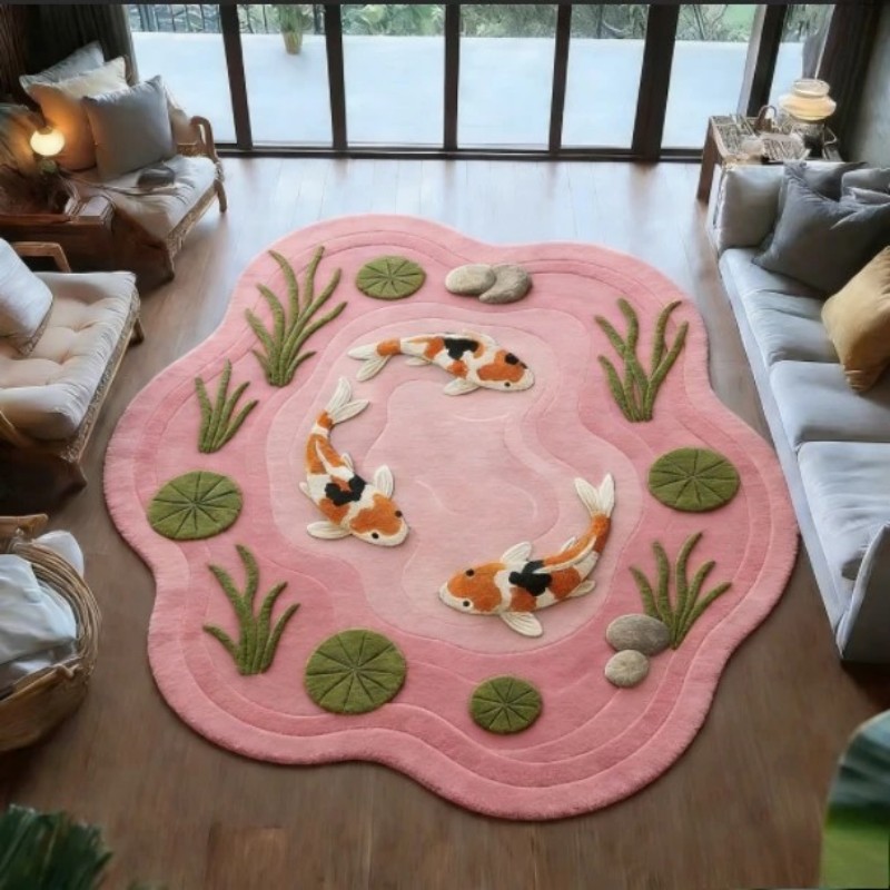 VIKAMA Koi Fish Pond Print Irr - đánh giá và giá Aquarium Fish Koi