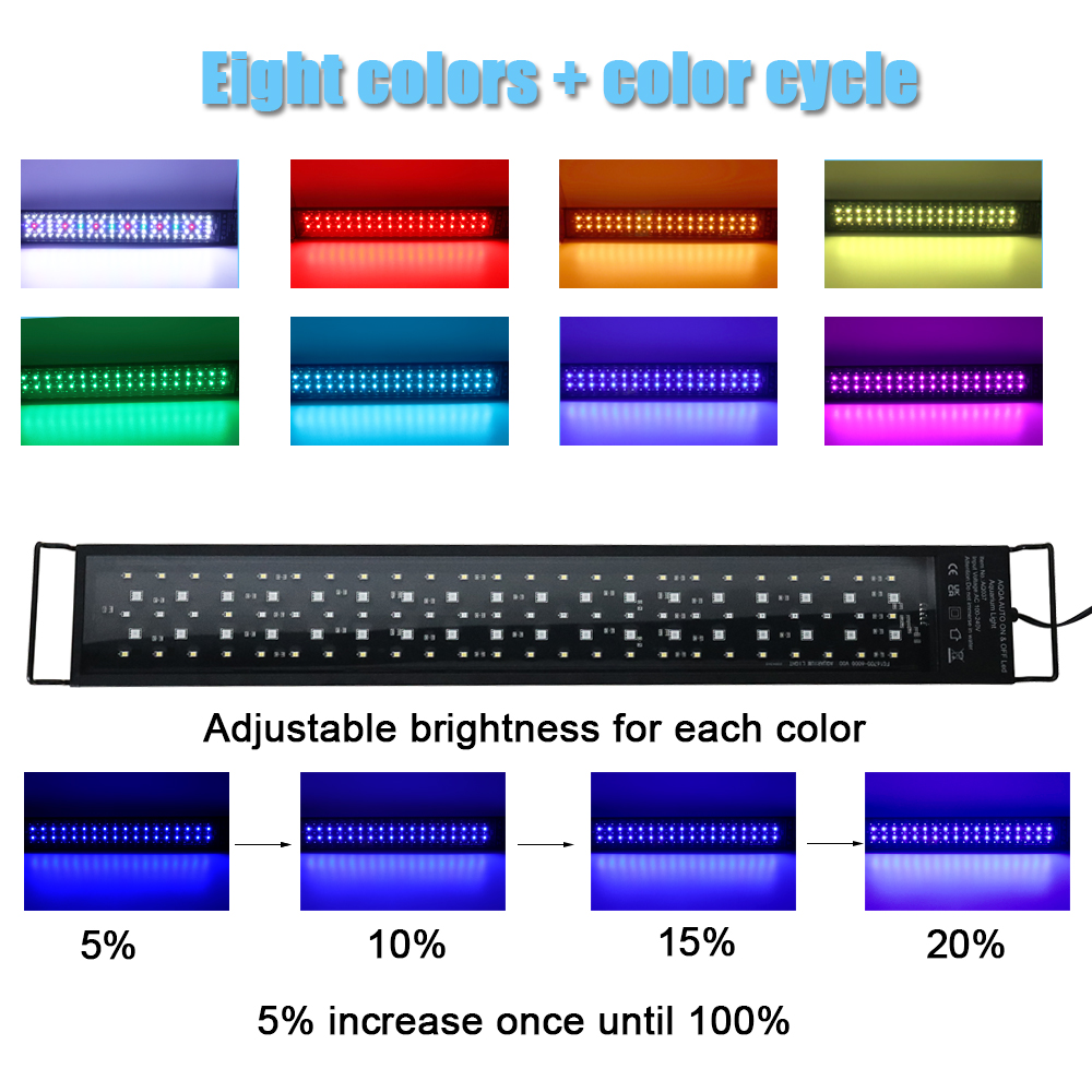 30-60cm Fish Tank 24/7 Full Sp - đánh giá và giá Aquarium Fish Light Lamp