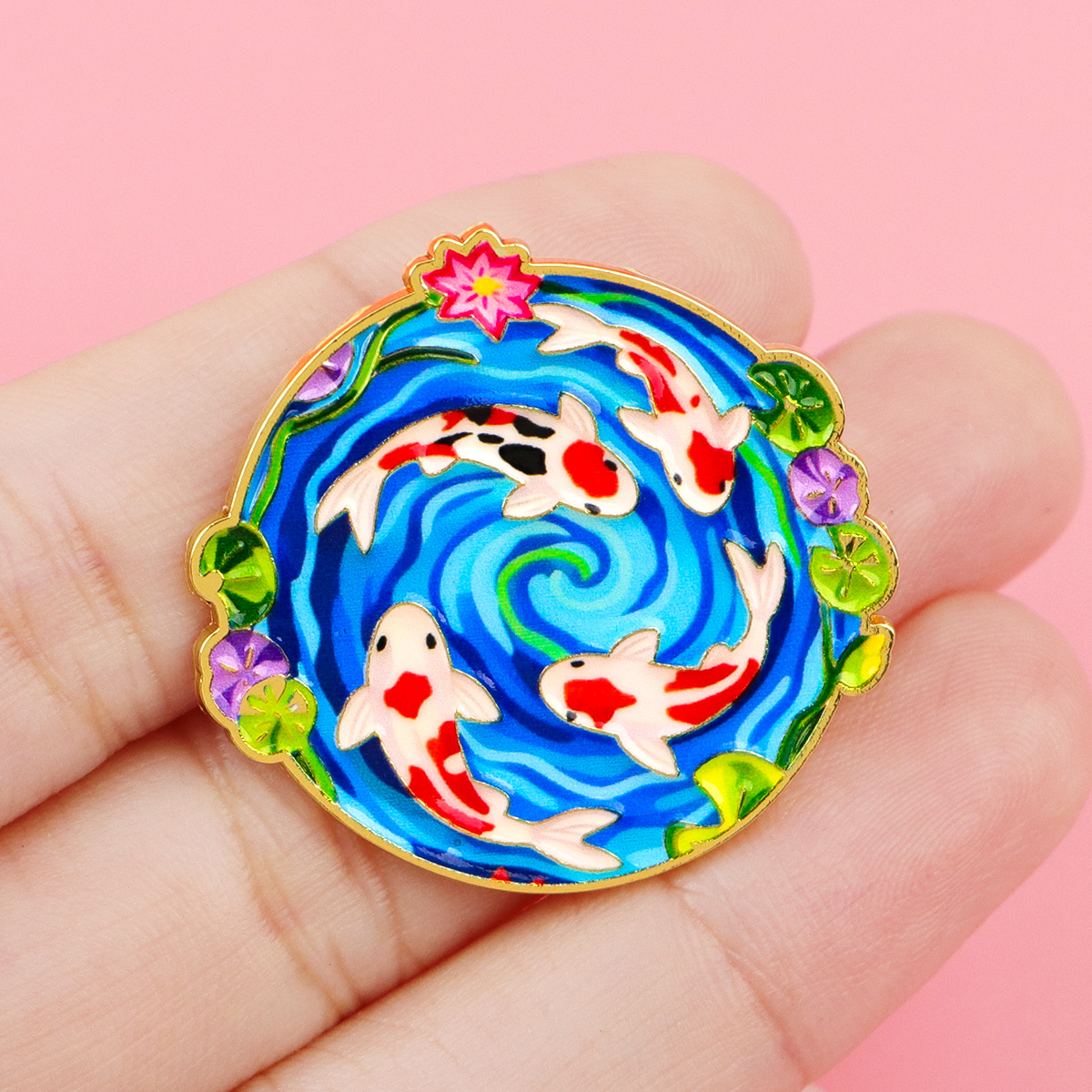 Koi Fish Enamel Pin Lucky Koi  - đánh giá và giá Aquarium Fish Koi