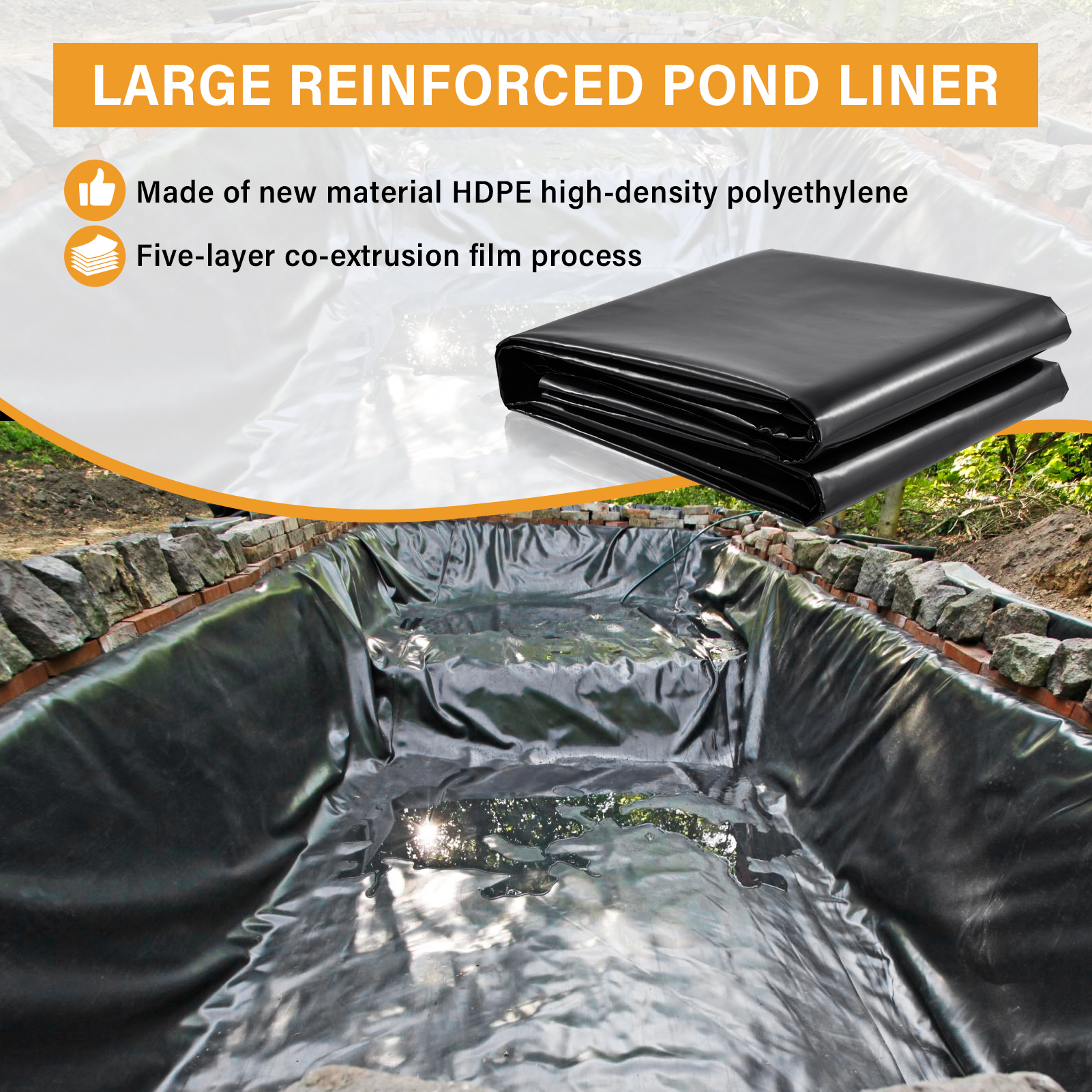 Foldable 40x40FT Pond Liners f - đánh giá và giá Aquarium Fish Koi